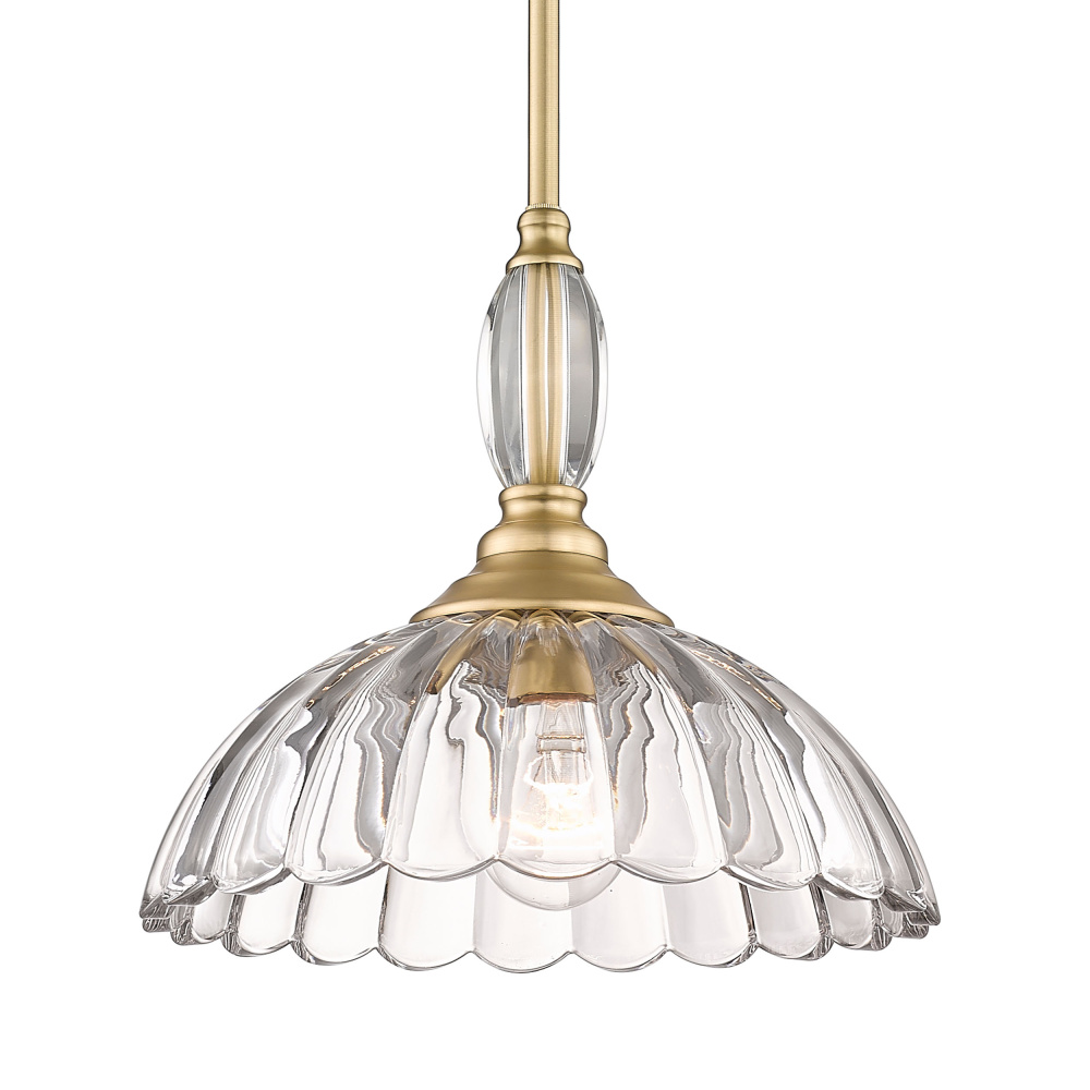 Golden Lighting Audra 1-light Pendant in Brushed Champagne Brass